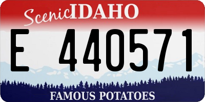 ID license plate E440571