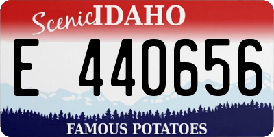 ID license plate E440656