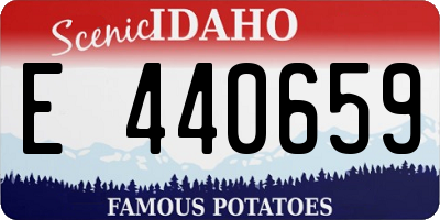 ID license plate E440659