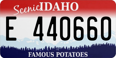 ID license plate E440660