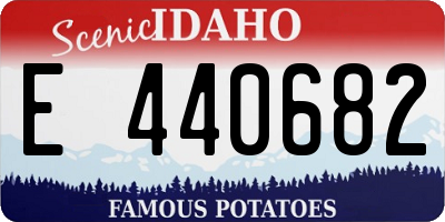 ID license plate E440682