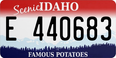 ID license plate E440683