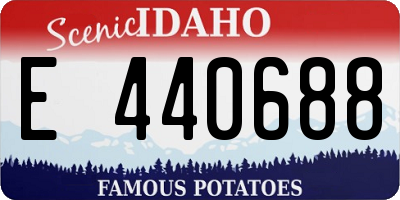 ID license plate E440688