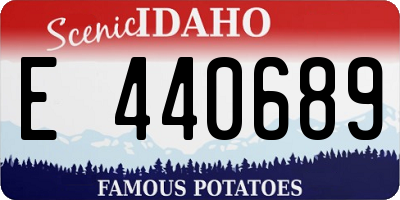 ID license plate E440689