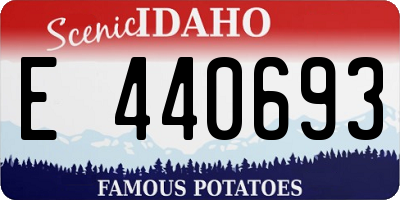ID license plate E440693