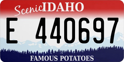 ID license plate E440697