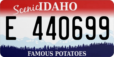 ID license plate E440699