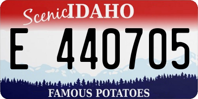 ID license plate E440705