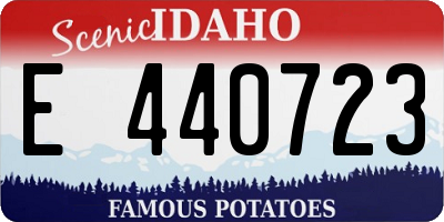 ID license plate E440723