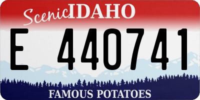 ID license plate E440741