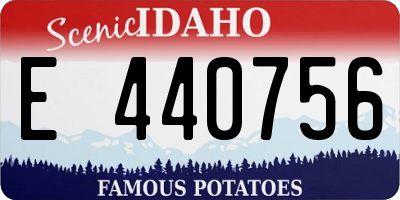 ID license plate E440756