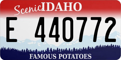ID license plate E440772