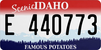 ID license plate E440773