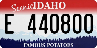 ID license plate E440800