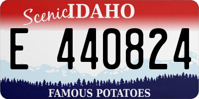 ID license plate E440824