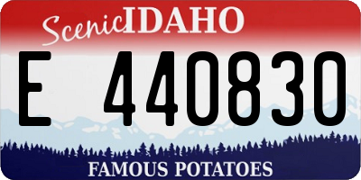 ID license plate E440830