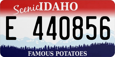 ID license plate E440856