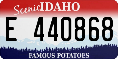 ID license plate E440868