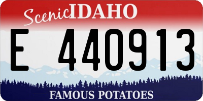 ID license plate E440913