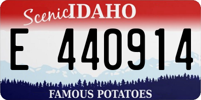ID license plate E440914