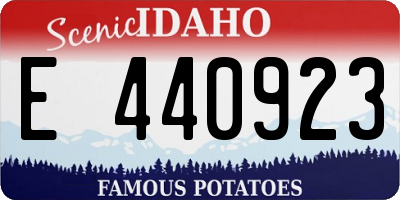 ID license plate E440923