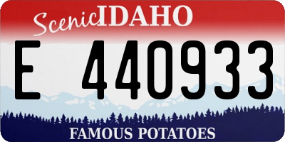 ID license plate E440933