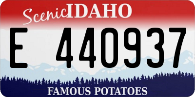 ID license plate E440937