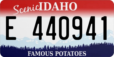 ID license plate E440941