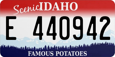 ID license plate E440942