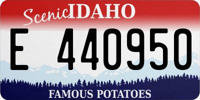 ID license plate E440950
