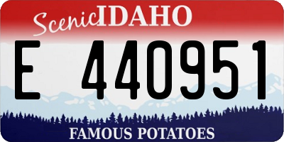 ID license plate E440951