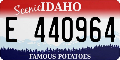 ID license plate E440964