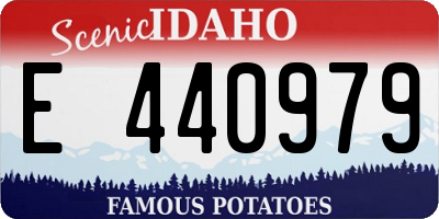 ID license plate E440979
