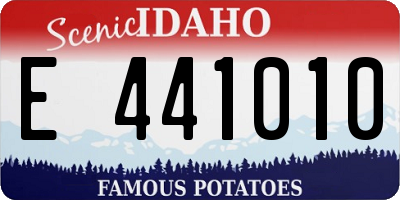 ID license plate E441010