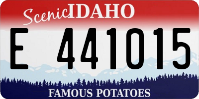 ID license plate E441015