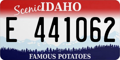 ID license plate E441062