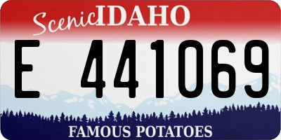 ID license plate E441069