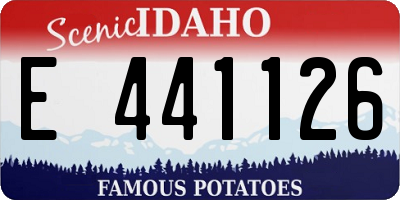 ID license plate E441126