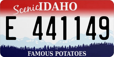 ID license plate E441149