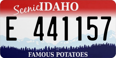 ID license plate E441157