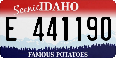 ID license plate E441190