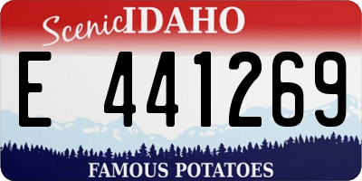 ID license plate E441269