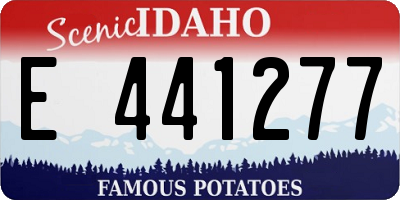ID license plate E441277