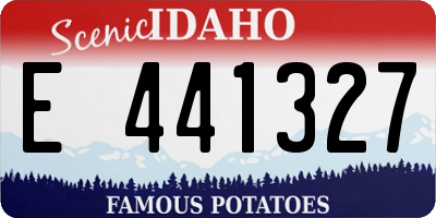 ID license plate E441327