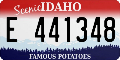 ID license plate E441348