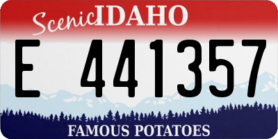 ID license plate E441357