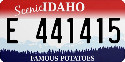 ID license plate E441415