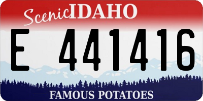 ID license plate E441416