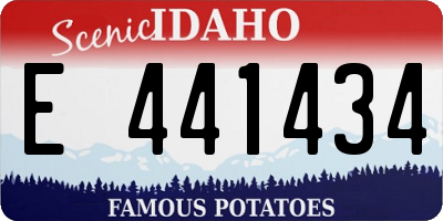 ID license plate E441434