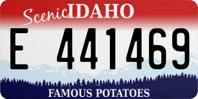 ID license plate E441469